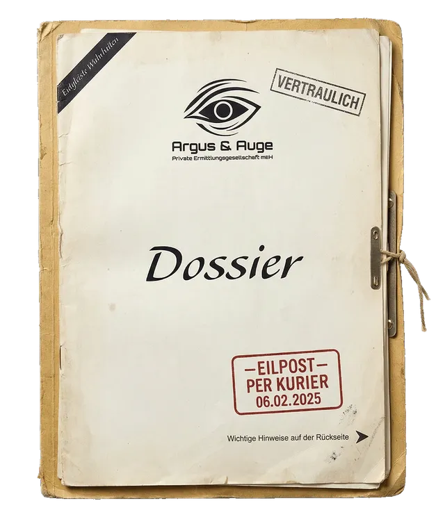 Fallakte mit realistischen Beweismitteln